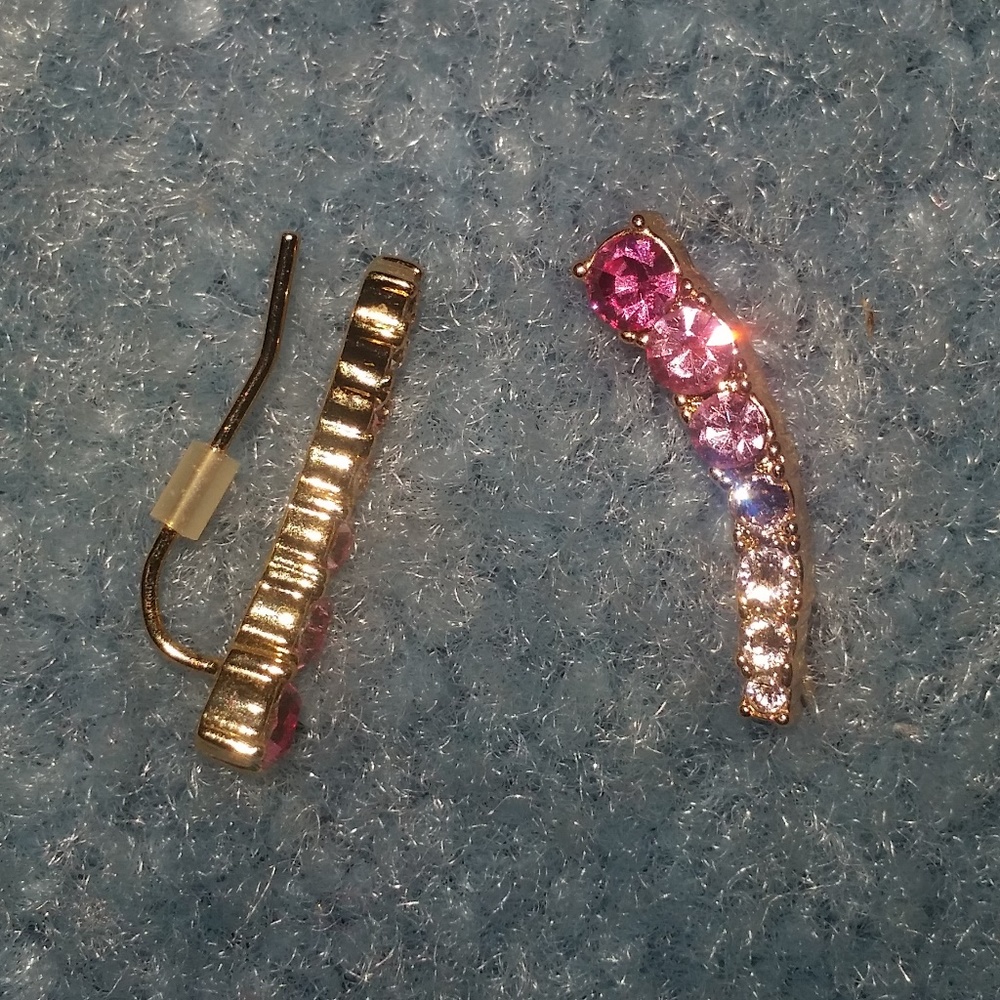 Pink Ombre Ear Crawlers